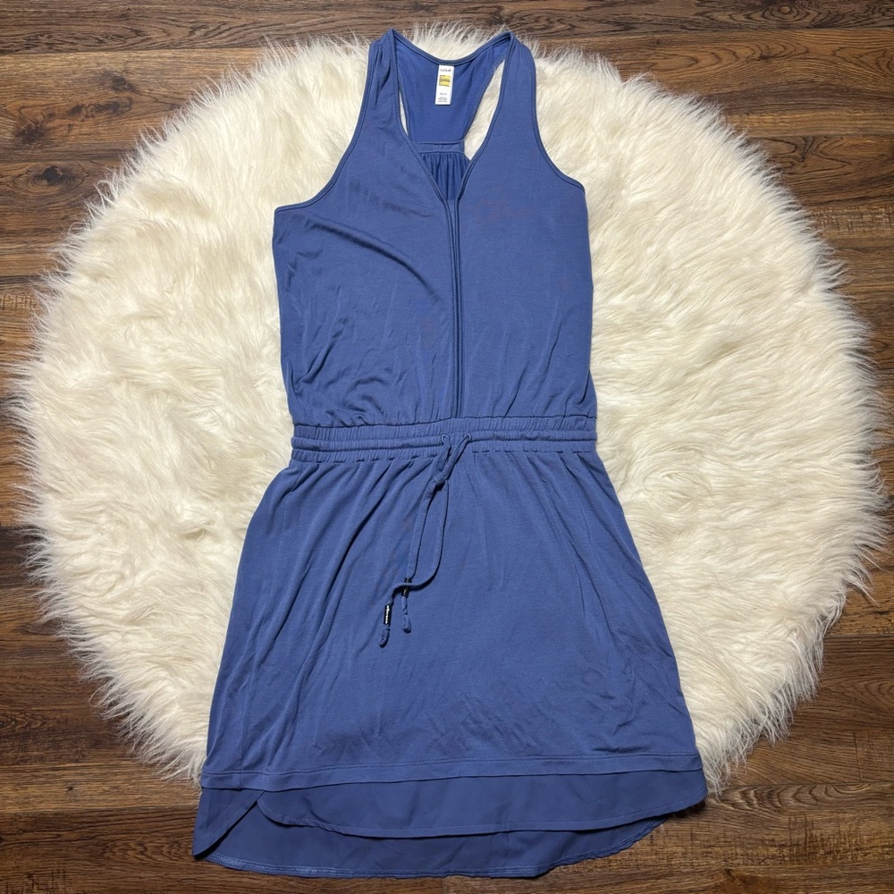 Lolë Sporty Athletic Dress in Periwinkle with Pockets and Tie Waist size XS